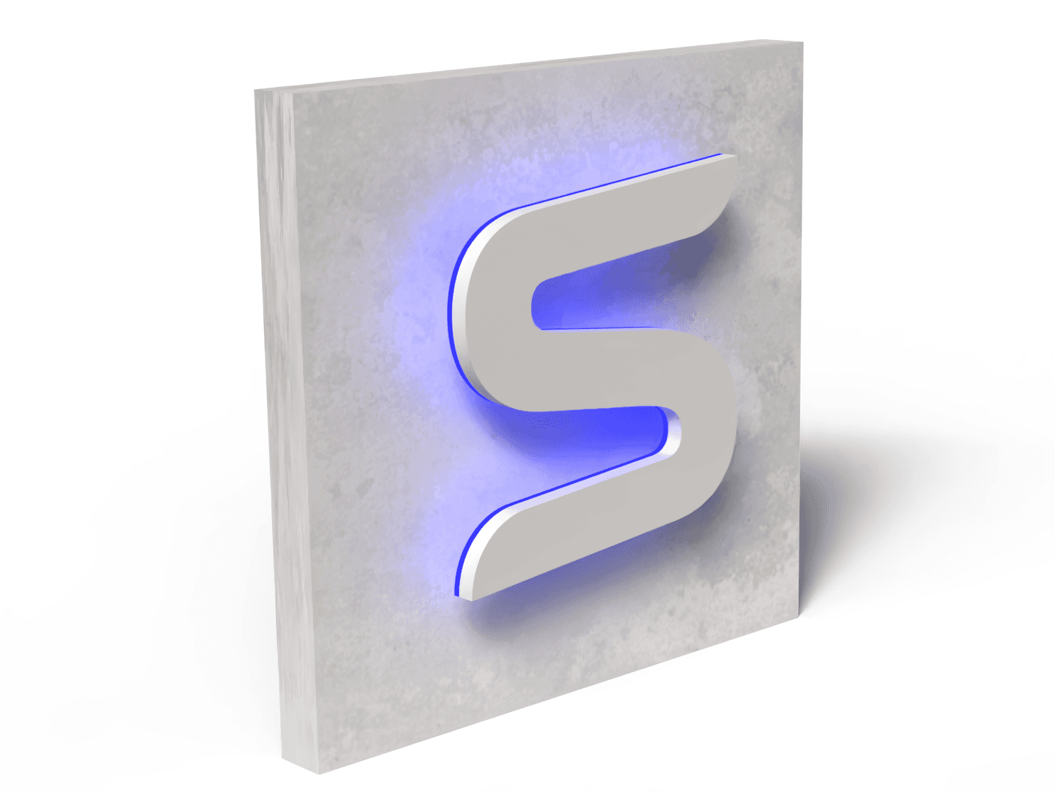 Slim luminous volumetric letters with halo effect (beta)